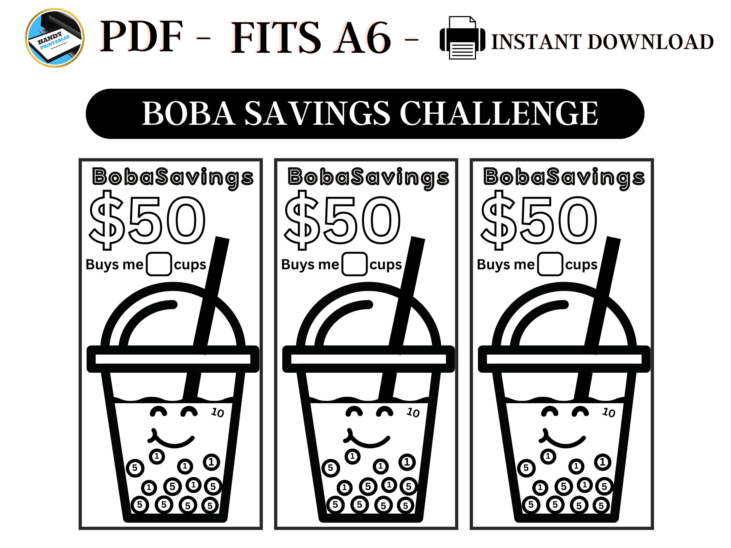 Boba Savings Challenge