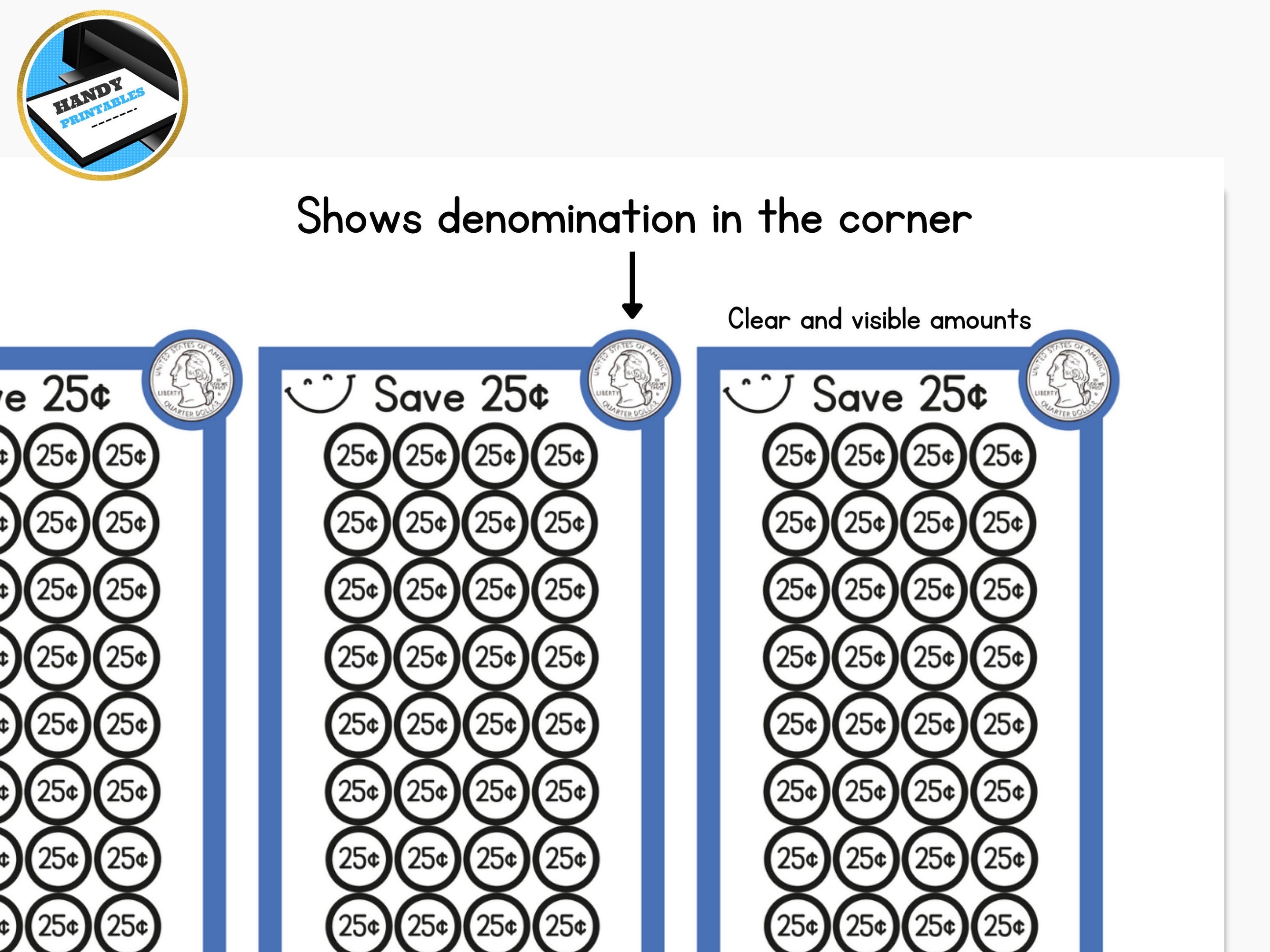 Kids Savings Tracker, kids Savings Challenge, Savings printable, Kids Money Activity, Learning Money Value, A6 Kids, INSTANT DOWNLOAD - HandyPrintables