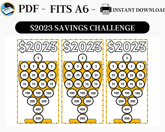 A6 Savings – HandyPrintables
